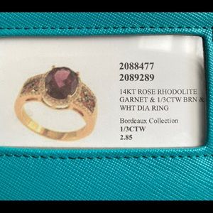 EFFY **Bordeaux Collection** 14kt RG Garnet ring